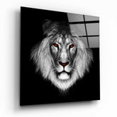 Lion Glass Wall Art.